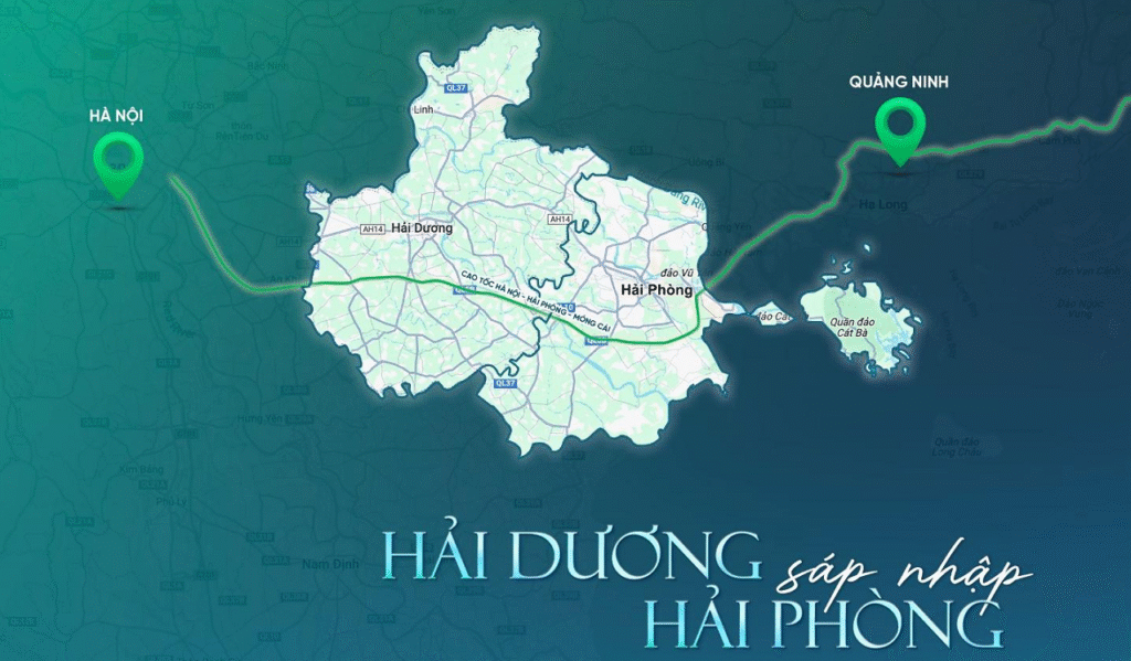 Hải Dương sáp nhập Hải Phòng: siêu đô thị 3.194 km², dân số 4,6 triệu người, nền tảng bùng nổ cho thị trường bất động sản dòng tiền.